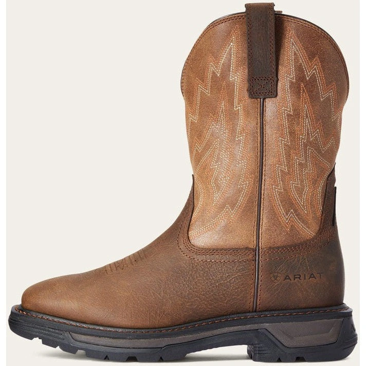 Ariat Big Rig: Bota vaquera de trabajo para hombre - Marrón audaz. Comodidad y estilo en cada paso. ¡Hazlo tuyo!