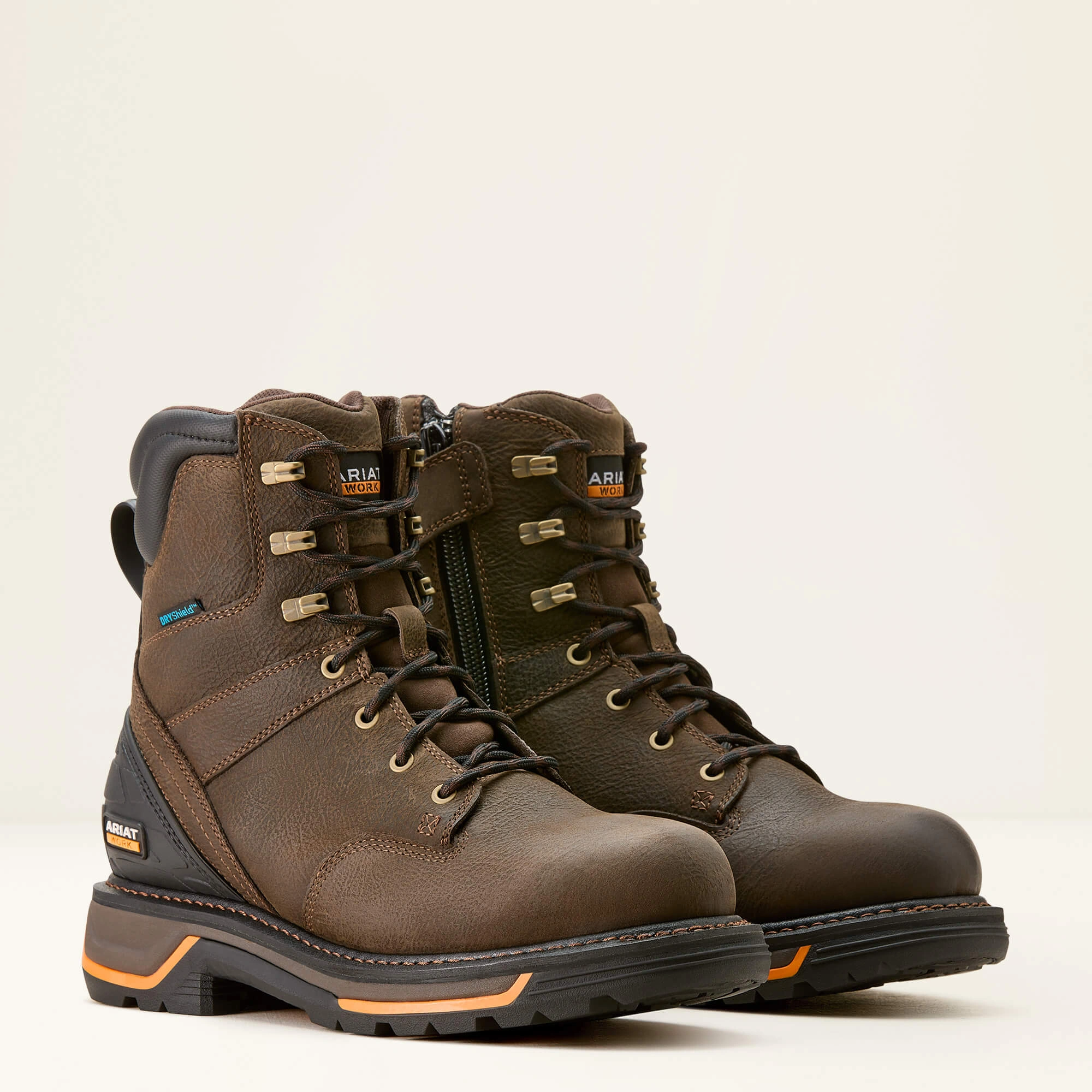 Ariat Big Rig: Botas de trabajo impermeables, resistentes y con estilo - ¡Café para el hombre audaz!