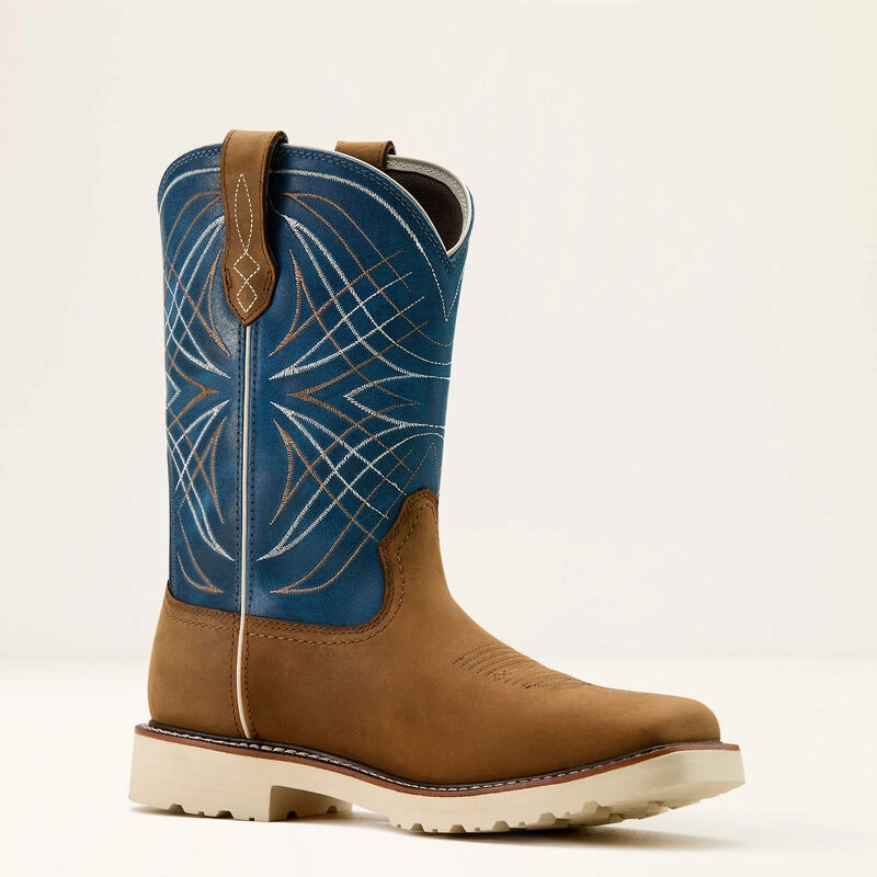 Botas Ariat Activator: Trabajo Duro, Estilo Impar, Color Azul/Marrón – ¡Tu Aliado!
