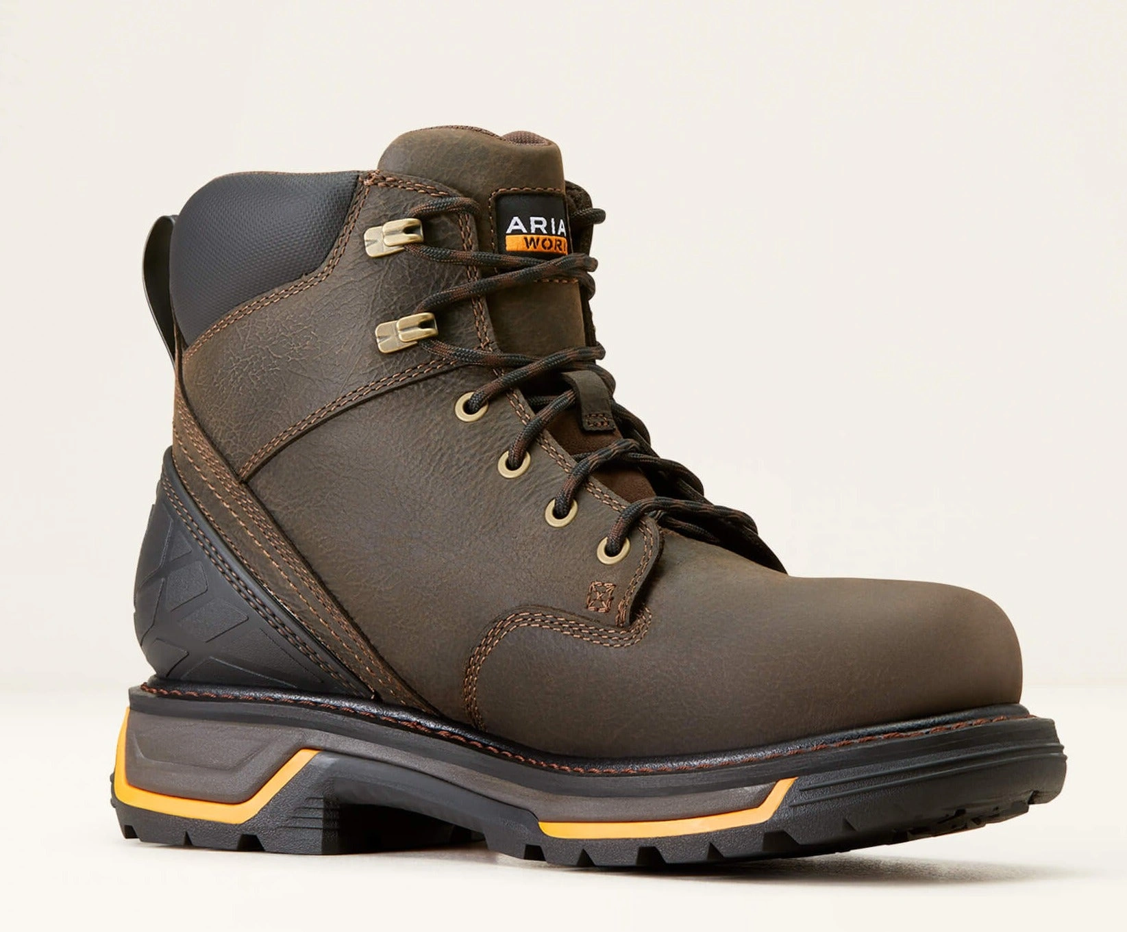 Ariat Big Rig 6: Bota de Trabajo Impermeable para Hombre - ¡Café de Hierro, Listo para la Aventura!